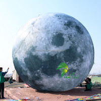 Méga ballon gonflable de lune décoration extérieure publicité planètes gonflables sphère d'air