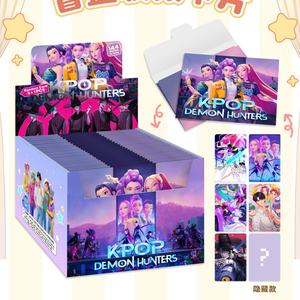 144 pièces Kpop chasseurs de démons HUNTRIX Photocard Saja garçons une boîte 24 sacs HD Photo ZOEY MIRA RUMI Fans <span class=keywords><strong>magasin</strong></span> de cartes <span class=keywords><strong>cadeau</strong></span> en gros - Product Image 2