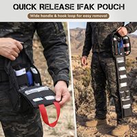 Pochette médicale tactique à libération rapide Rip-Away, sac de premiers secours vertical MOLLE pour traumatismes