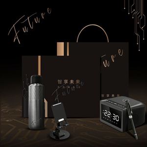 Customizable Luxury Handmade UV Printed 4-in-1 Notebook+Bluetooth Speaker+Phone Holder+Metal Signature Pen High-end <b>Gift</b> Set - Product Image 6