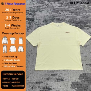 Camiseta MT1757 OEM al por Mayor para Hombre, Cuello Redondo, 100% Algodón, 250GSM, Camisetas con Serigrafía Personalizada, Camiseta de Manga Corta Oversize - Product Image 1