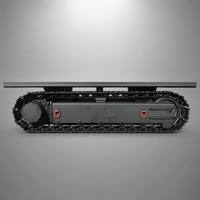 Système de plateforme de transport pour engins de construction avec châssis à chenilles en acier hydraulique robuste