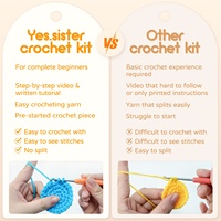 Kit de démarrage complet pour le crochet Amigurumi avec fil, crochet et tutoriels – Ensemble de loisirs créatifs animaux mignons pour la vente au détail, cadeaux et vente en gros