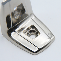 Support en L en alliage de zinc pour cabine de toilette pour connecter le panneau compact stratifié à l'école, au centre commercial, au bâtiment