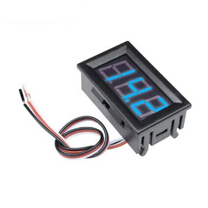 0.56 "DIY Mini Vôn kế Tester kỹ thuật số kiểm tra điện áp pin <span class=keywords><strong>DC</strong></span> 0-100V 3 dây Red màu xanh lá cây màu xanh cho Auto Car LED hiển thị đo - Product Image 3