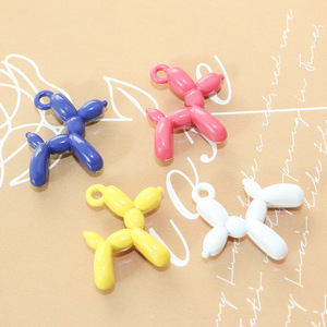 Hot Selling Enamel Alloy Ballon Dog <b>Charm</b> Pendant Candy Color Painted <b>for</b> DIY <b>Bracelet</b> Mobile Phone Pendant Jewelry Accessories - Product Image 2