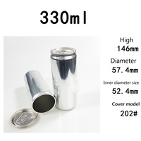Vente en gros de canettes vides en aluminium de 330ml, idéales pour la bière, le cidre et les boissons gazeuses