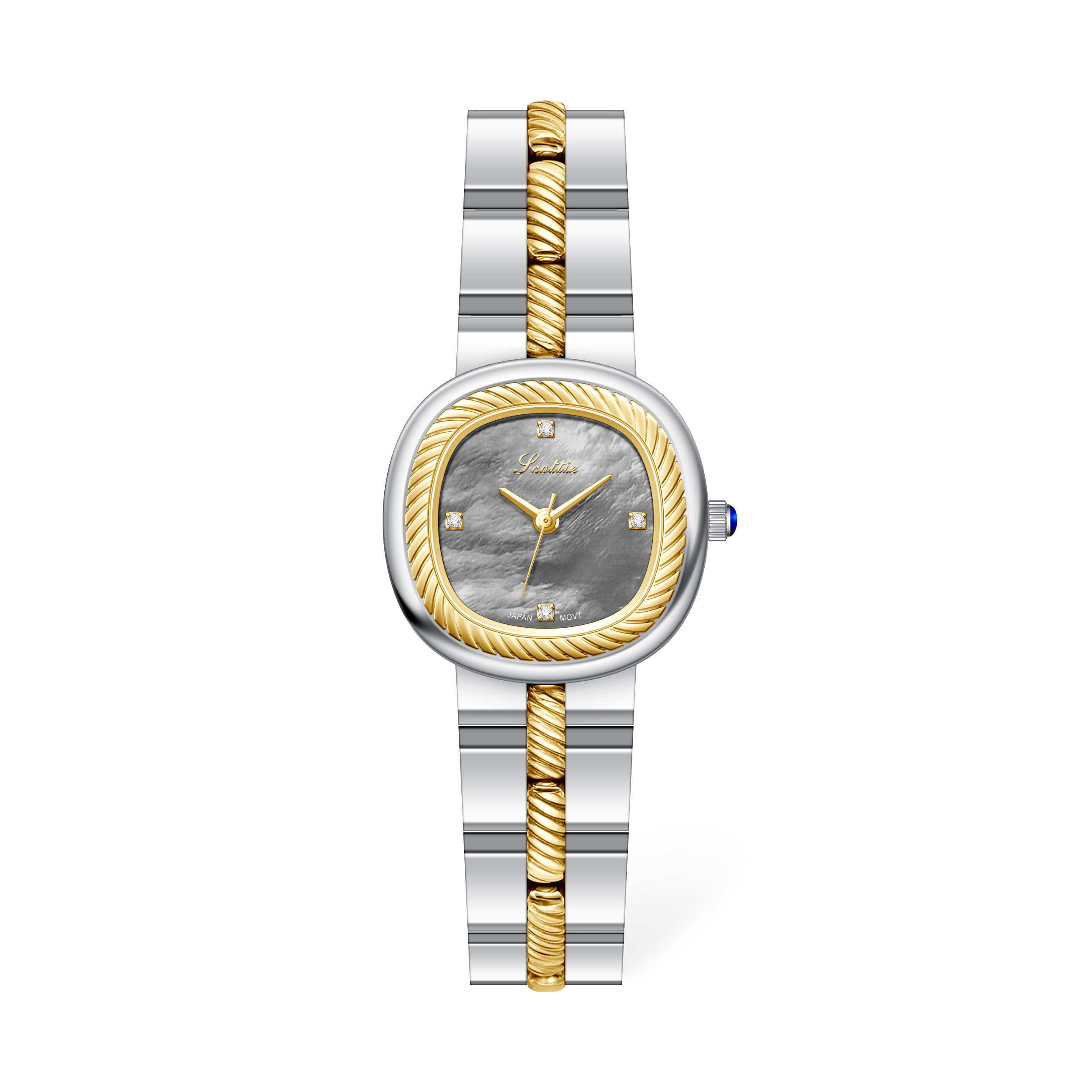 Two-tone gold gray