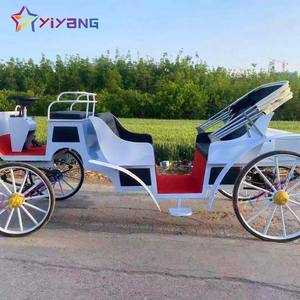 Dernier prix d'usine <span class=keywords><strong>chariot</strong></span> touristique/belle charrette à chevaux avec auvent/char unique - Product Image 2