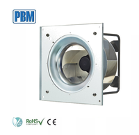 Ventilador Centrífugo con Motor sin Escobillas y Aspas de Plástico de 355 mm, Presión de Aire de 1800 Pa, Aislamiento IP55 para Unidades de Aire Acondicionado, 380 V