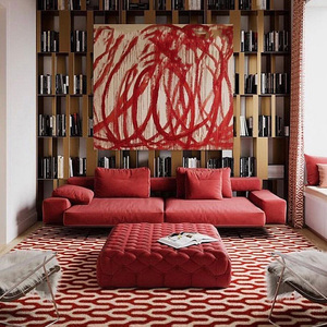 Sofá de Tela FLEXFORM, Sofá Modular Italiano, Esquinero, de Tres o Cuatro Plazas, Conjunto de Sofá Grande con Alas Planas - Product Image 6