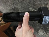 Tornillo Hexagonal de Acero con Óxido Negro de Grado Industrial SAE Grado 2 5 8 ASME B18.2.1 con Rosca Parcial
