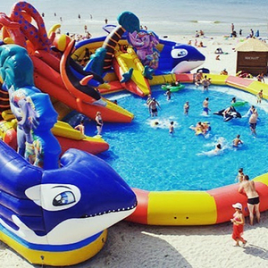 Glissière d'eau gonflable commerciale personnalisé, pour piscine gonflable, prix d'équipement de parc aquatique, pièces - Product Image 5