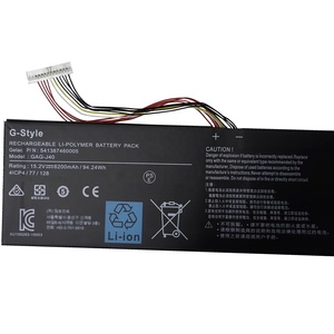 Véritable batterie OEM pour ordinateur <span class=keywords><strong>portable</strong></span> GAG-J40 pour <span class=keywords><strong>GIGABYTE</strong></span> <span class=keywords><strong>Aero</strong></span> 14-W-CF2 15 15 X9 15 X9-2019 15-X9 15.2V 94.24WH - Product Image 5