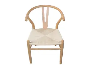 Chaise en Y en bois massif Chaise de salle à manger Chaise Wishbone pour restaurant