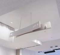 Panneaux lumineux LED suspendus double face pour la signalisation publique, centres commerciaux, garages souterrains, hôpitaux - Acier inoxydable