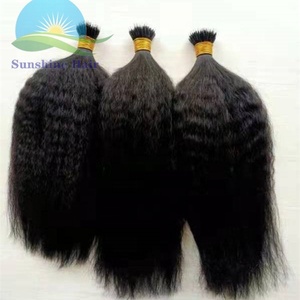 CoarseYaki micro link bastoni cuticola grezzo remy allineati cheratina u piatto diritta crespa cambogiano mi punta dei capelli umani estensioni 1 <span class=keywords><strong>g</strong></span> - Product Image 4