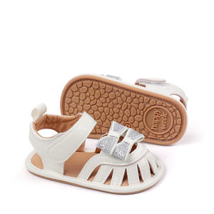 Sandales pour bébé fille en cuir PU souple de haute qualité, semelle antidérapante en TPR - Product Image 4