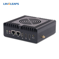 Linkleaps N100 Refrigeración activa Mini PC Industrial Embedded PC con Dual GbE LAN 3 HD Display 8 USB para el hogar o la oficina