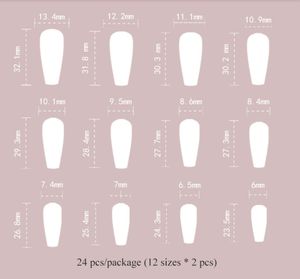 Nueva moda francesa 24 unids/set de <span class=keywords><strong>puntas</strong></span> de uñas postizas de <span class=keywords><strong>Ballet</strong></span> venta al por mayor <span class=keywords><strong>precio</strong></span> bajo Prensa en uñas - Product Image 6