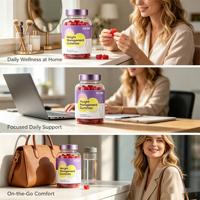 Gummies SYC BIO sans sucre pour la gestion du poids, 60 unités, avec mélatonine et L-théanine pour le soutien du sommeil, santé quotidienne, sachet portable