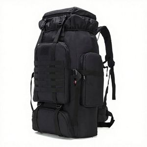 <span class=keywords><strong>Sac</strong></span> <span class=keywords><strong>à</strong></span> <span class=keywords><strong>dos</strong></span> tactique imperméable en nylon pour la randonnée et le camping, <span class=keywords><strong>70L</strong></span>/100L, système MOLLE, motif camouflage, pour 3 jours d'escalade - Product Image 1