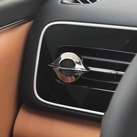 Diffuseur de parfum pour voiture en alliage de zinc personnalisé, clip de ventilation rond, support de parfum en métal, clip de parfum
