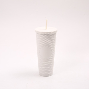 24oz noir mat pour gobelet clouté Offre Spéciale bouteille d'eau personnalisée avec couvercles et pailles pour les occasions de fête - Product Image 2