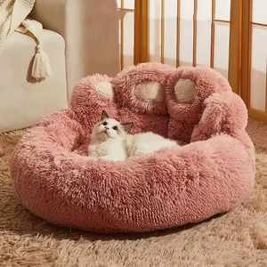 Pet Dog Bed for All Seasons Paw <b>Plush</b> Warm Cat Bed Comfortable for Small <b>Large</b> Dog Bed Design Dog Products - Product Image 2