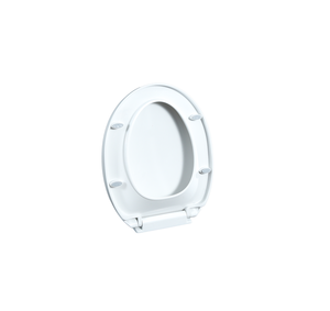 Siège de toilette de remplacement blanc brillant avec matériel de montage facile et forme ergonomique pour la plupart des cuvettes de toilettes standard - Product Image 2