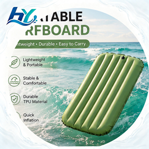 Inflatable TPU Surf <b>Mat</b>, Lightweight Floating Surf <b>Board</b> for Beach, Lake & Ocean, Portable Water Float with Custom Logo - Product Image 1
