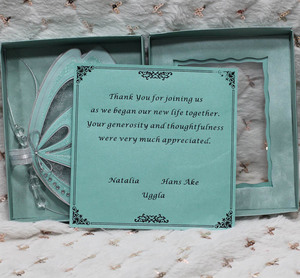 Boîte de décoration de <span class=keywords><strong>mariage</strong></span> en forme de papillon 3D, nouvelle conception, carte d'invitation de <span class=keywords><strong>mariage</strong></span> - Product Image 4