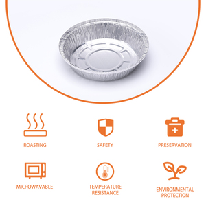 7 "8" 9 "inch dùng một lần Nồi chiên không khí vòng nhôm lá mỏng Pan nhôm Khay nhôm lá mỏng tấm cho bao bì thực phẩm - Product Image 3