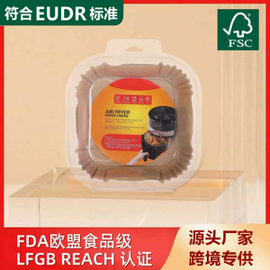 Papier pour friteuse à air carré 17cmx4.5cm 50 feuilles, silicone de qualité alimentaire, absorbant l'huile, tapis de cuisson jetable, utilisation en cuisine - Product Image 5