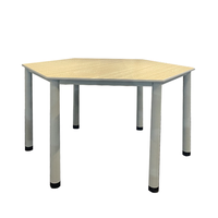 Table d'école de forme octogonale au design moderne pour les élèves, salle de formation de maternelle, mobilier scolaire