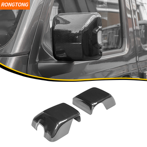 Phụ kiện ô tô chất lượng cao, ốp gương chiếu hậu bằng nhựa ABS có đèn, mạ carbon <span class=keywords><strong>chrome</strong></span> dành cho Jeep Wrangler JL 2018+ - Product Image 1