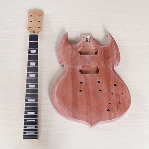 Nouvel ensemble de <span class=keywords><strong>guitare</strong></span> électrique de style SG pour débutants, composants pré-assemblés pour guitares électriques SG semi-finies - Product Image 3