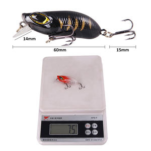 Leurre crankbait Rocking Little Villain 60mm 7.5g, appât dur réaliste avec sonnette pour la pêche au bar - Product Image 1