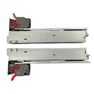 Glissière réglable 3D en acier galvanisé à pleine extension pour tiroirs de rangement d'outils de cuisine jusqu'à 25kg de capacité de charge - Product Image 1