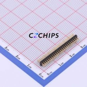 X1321WV-2x25J-C30D23 Pin Header Through hole Component (THT),P=1.27mm Connector 2x25P 1.27mm 1.27mm Pin Header - Product Image 2