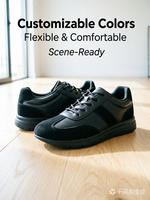 Chaussures d'entraînement allemandes GAT à bout large, semelle en caoutchouc, pour hommes et femmes, style décontracté