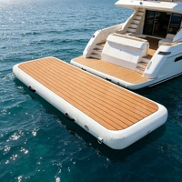 Passerelle gonflable pour bateau, plateforme flottante pour bateau, passerelle flottante gonflable marine pour piscine / mer