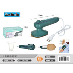 Mini plancha seca inalámbrica con funciones de pulverización y vapor, suela de cerámica y acero inoxidable para viajes y uso doméstico - Product Image 1