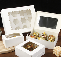 Boîte d'emballage de cuisson Snow Beauty 2-8 pièces Pâtisserie au jaune d'oeuf et 63-80g Boîte à emporter Mooncake 63-80g Boîte d'emballage à emporter pour gâteau