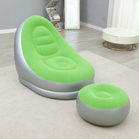 Chaise de Loisirs Pliable en PVC, Canapé Lit Gonflable pour Salon