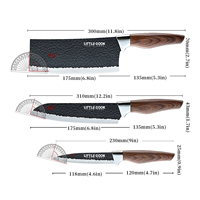 Manche ergonomique en plastique Couteau de cuisine chinois lame forgée avec tranchant pour la coupe de cuisine polyvalente