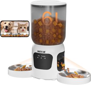 Elecpet 2025 New Smart Pet Feeder Remote Control Microchip Laser Pet Teasing 2 <b>Cameras</b> 1080P HD <b>Night</b> <b>Vision</b> - Product Image 1