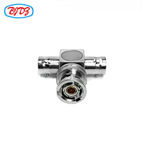 Directamente de fábrica BNC TRB 1553B enchufe macho conector coaxial BNC adaptador triaxial hembra a Jack tipo T Adaptador convertidor