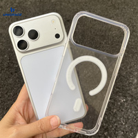 Coque transparente pour iPhone 14 Pro, coque transparente pour iPhone 16 Pro Max, coque magnétique pour iPhone, coque transparente