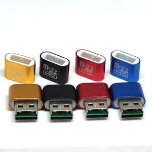 เครื่องอ่านการ์ดไมโคร SD USB 2.0 อลูมิเนียมอัลลอยด์ช่องเดียวสำหรับอุปกรณ์เคลื่อนที่ - Product Image 1